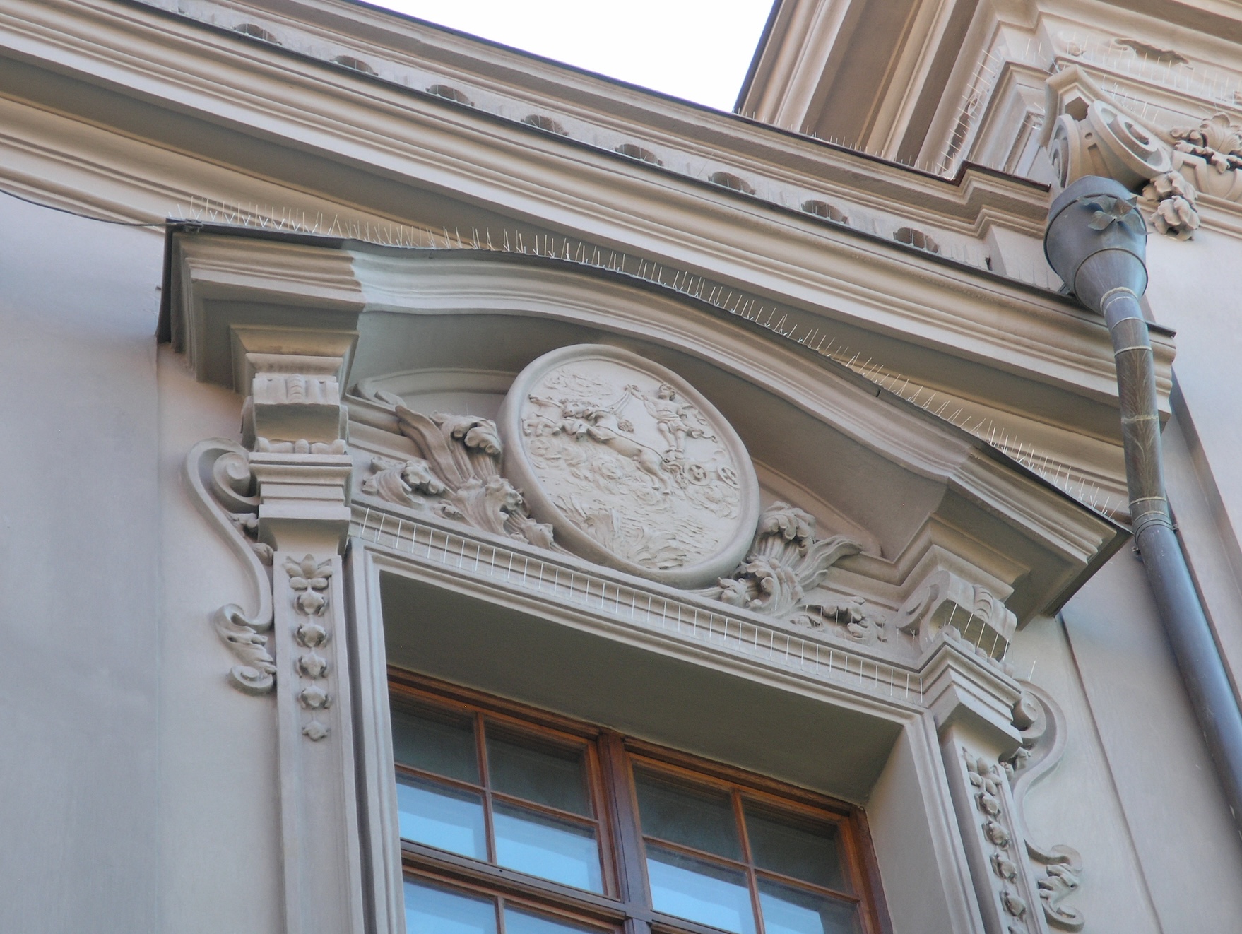 Detail historické fasády