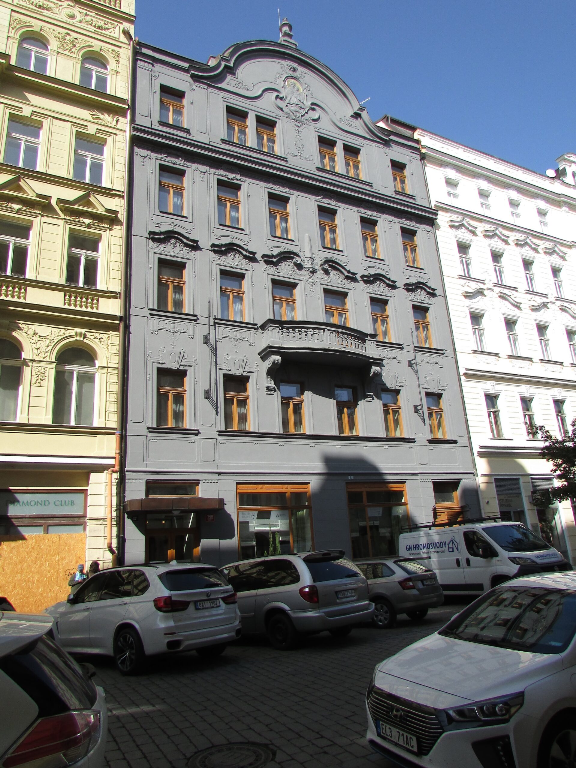Realizace fasády Dlouhá 17, Praha